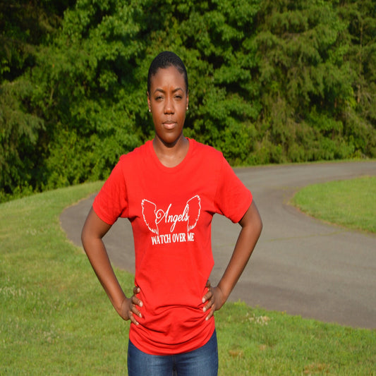 Angels Watch Over Me Signature Wings T-Shirt